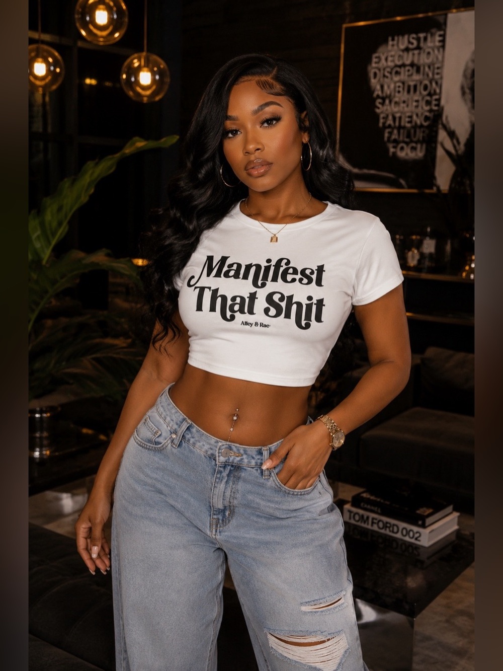 The Manifest That Sh*t Baddie Crop Top